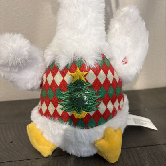 Animated Singing Christmas Chicken  Plush Toy – Holiday Sweater, Sings & Dances - Picture 2 of 10